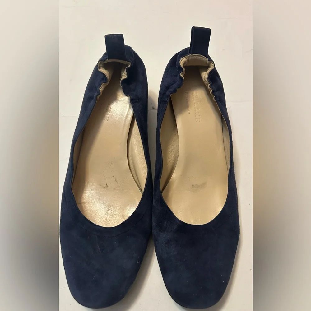 Everlane Midnight Suede Flats size 8.5